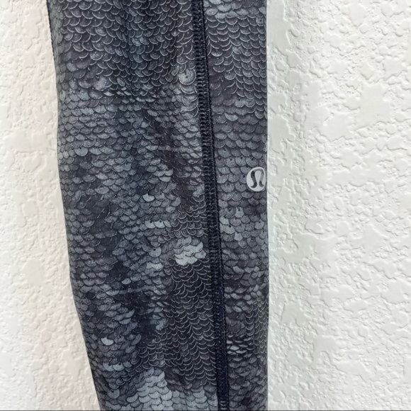 Lululemon Speed Tight II *Full-On Luxtreme Sequin Snake Slate Black / Black - Picture 5 of 14